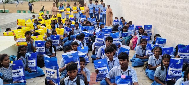 Distribution of kits to the students