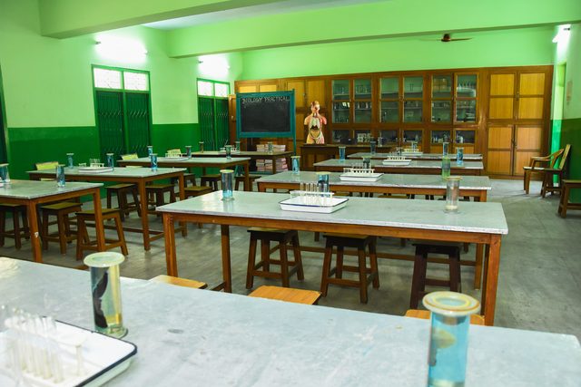A laboratory between periods