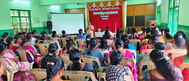 A workshop held at the school