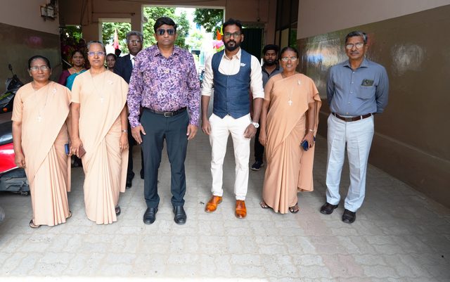 Guests and staff at the Annual Sports Meet